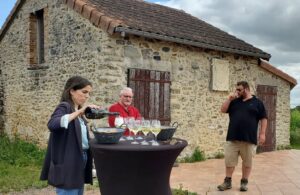 Apéritif dans les vignobles