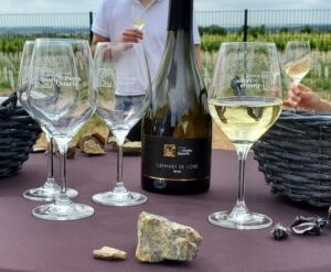 Bien entendu je ramasse des cailloux pour expliquer le terroir à mes clients